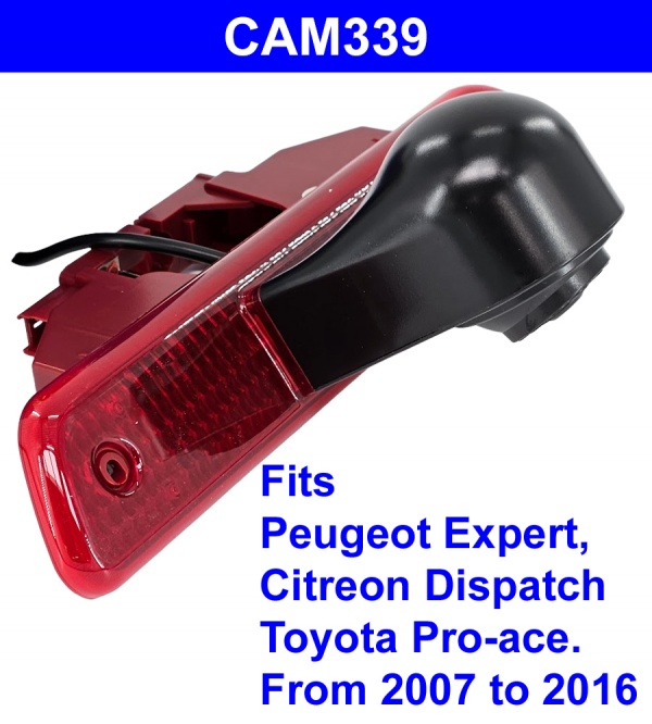 Brake light reversing camera for Peugeot Expert, Citreon Dispatch, Toyota Proace